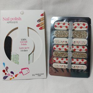 Set of High Quality 5 Different Nail Wraps/ 1Toe Nail Wrap